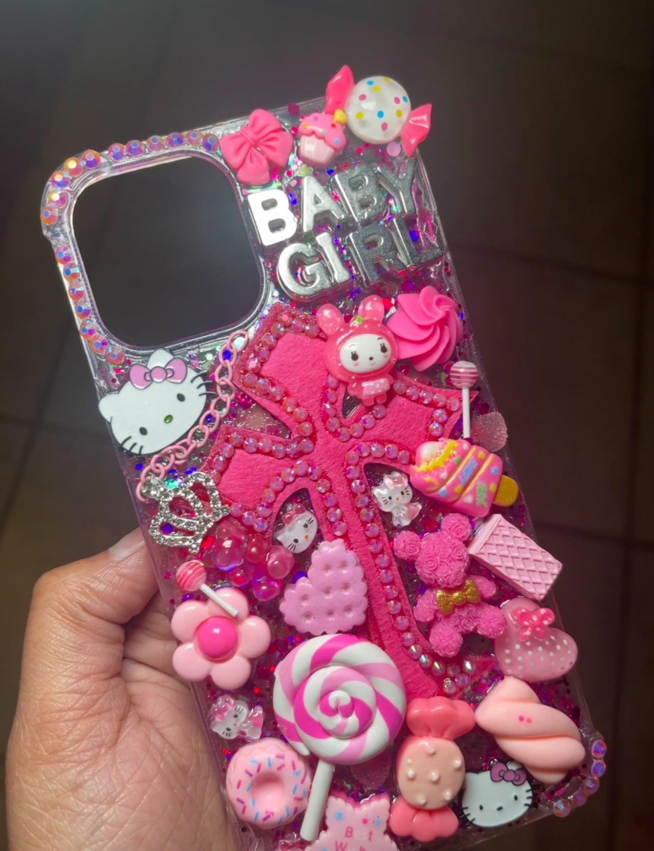 Pretty Pink Cross Phone Case