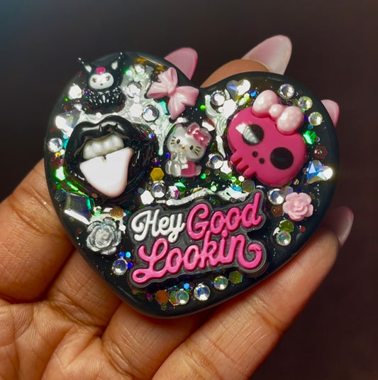 Pretty Punk Mini Heart Mirror