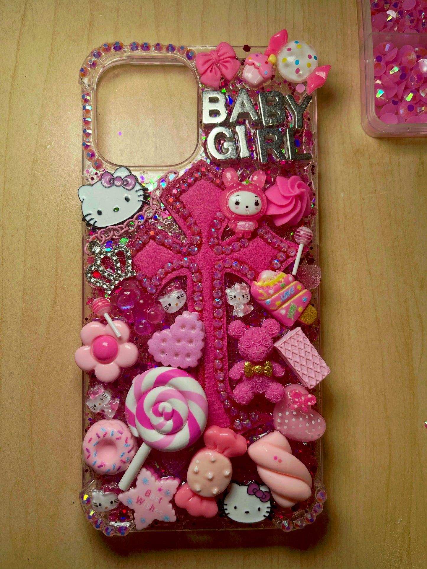 Pretty Pink Cross Phone Case