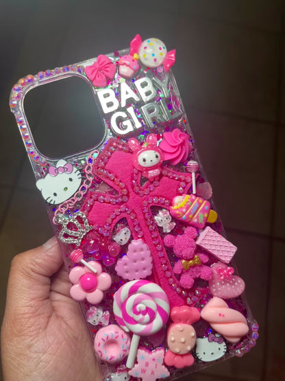 Pretty Pink Cross Phone Case