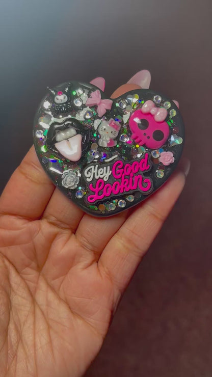 Pretty Punk Mini Heart Mirror