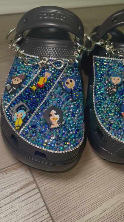 Coraline Bling Crocs (Order through Instagram OR Email)